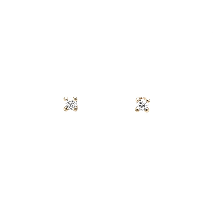 Gold-Ohrringe mit Diamanten