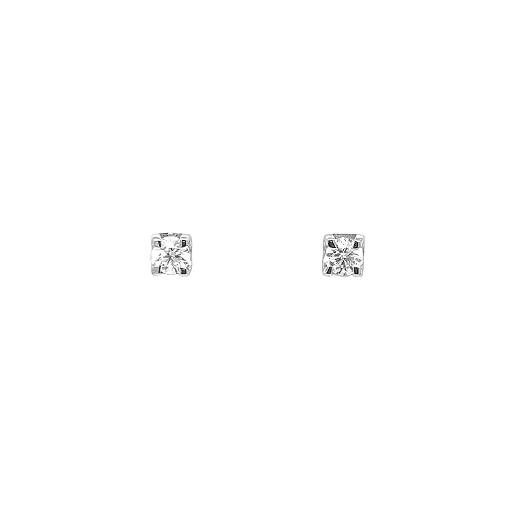 Gold-Ohrringe mit Diamanten