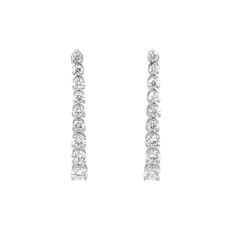 Gold-Ohrringe mit Diamanten