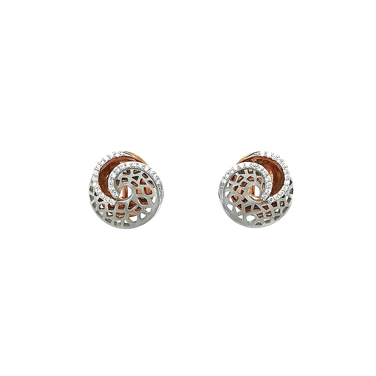 Gold-Ohrringe mit Diamanten