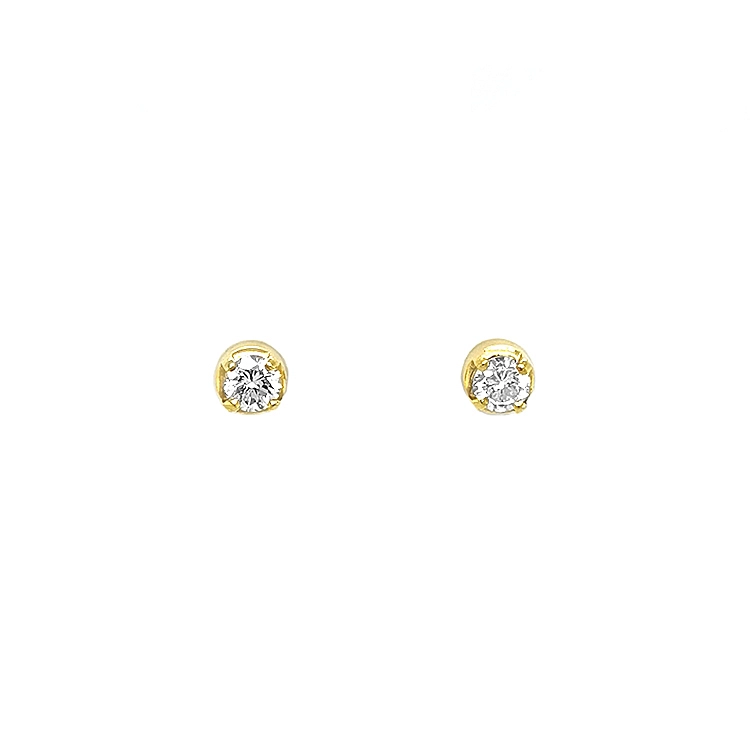 Gold-Ohrringe mit Diamanten