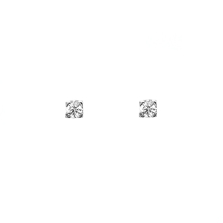 Gold-Ohrringe mit Diamanten