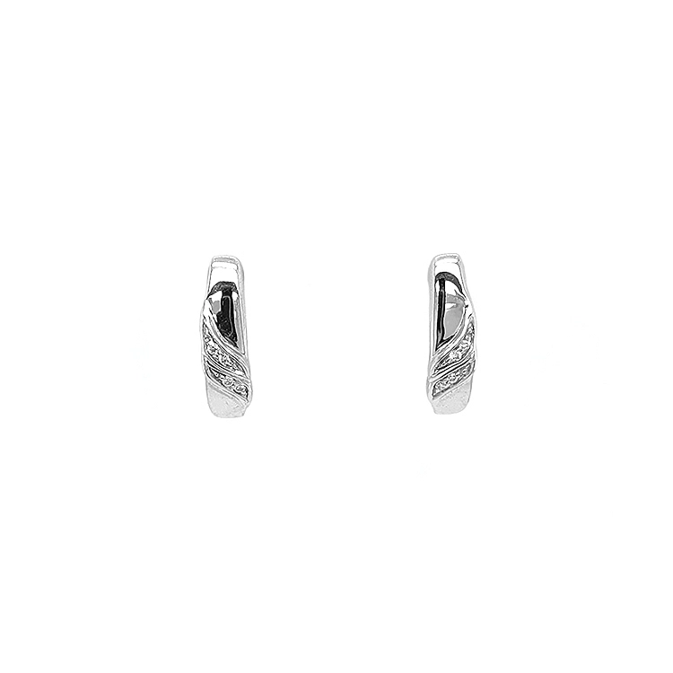 Gold-Ohrringe mit Diamanten