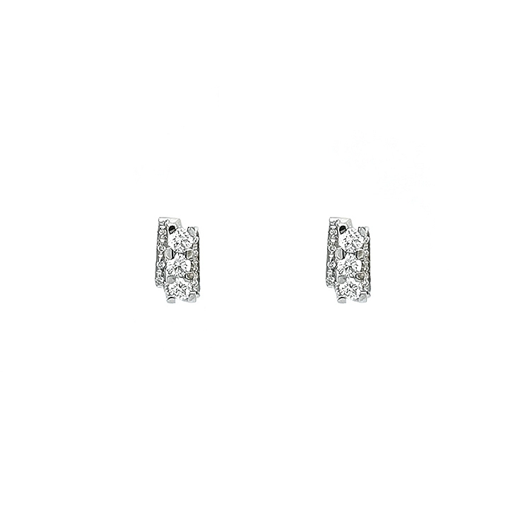 Gold-Ohrringe mit Diamanten