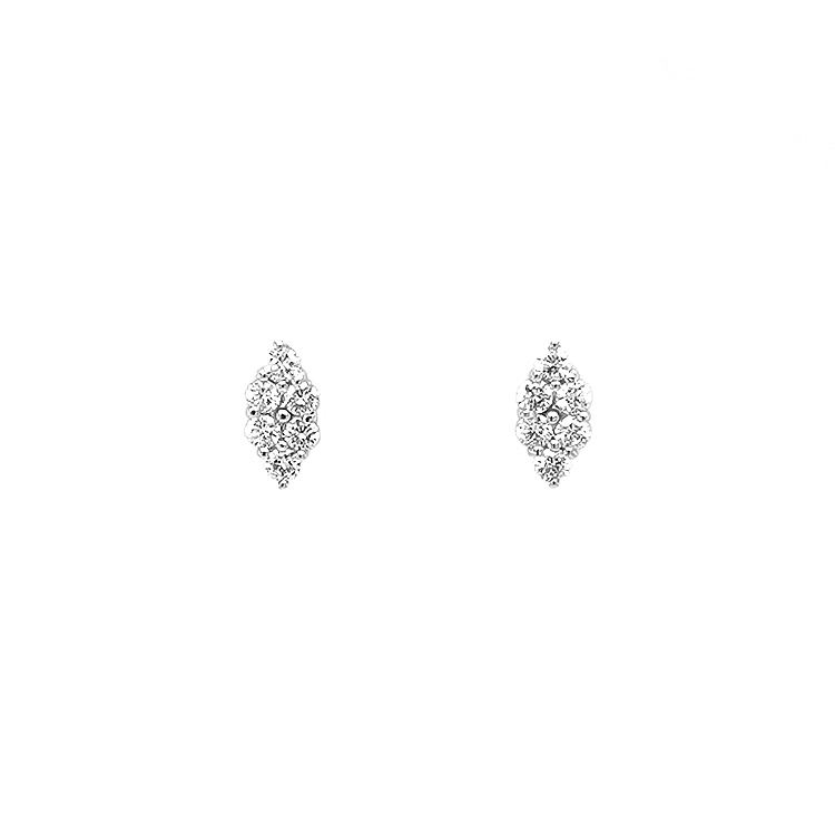 Gold-Ohrringe mit Diamanten