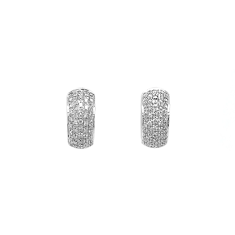 Gold-Ohrringe mit Diamanten