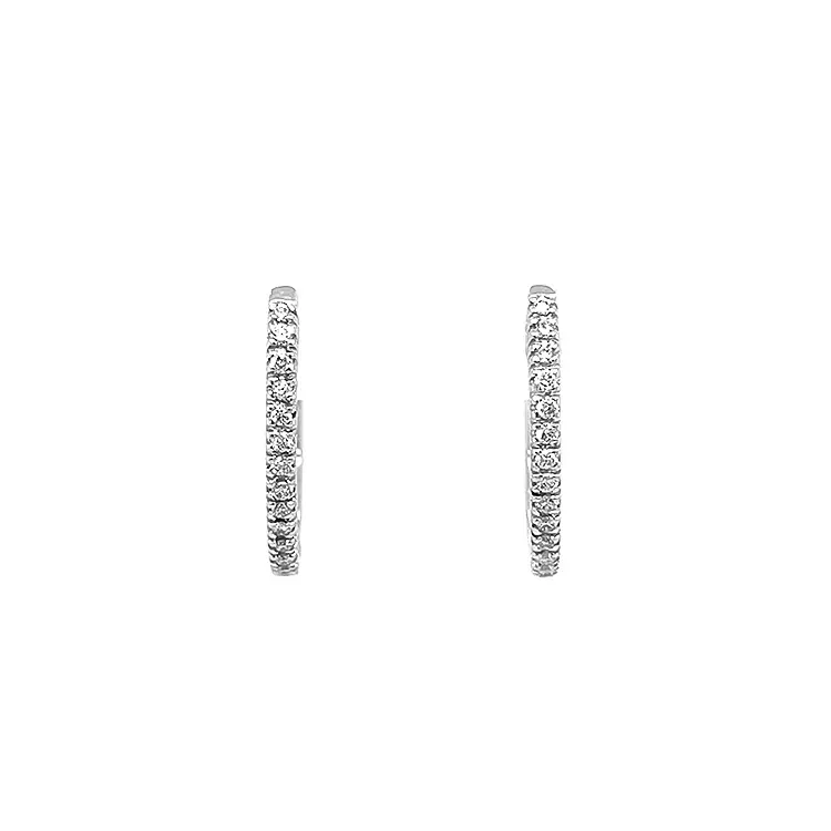 Gold-Ohrringe mit Diamanten