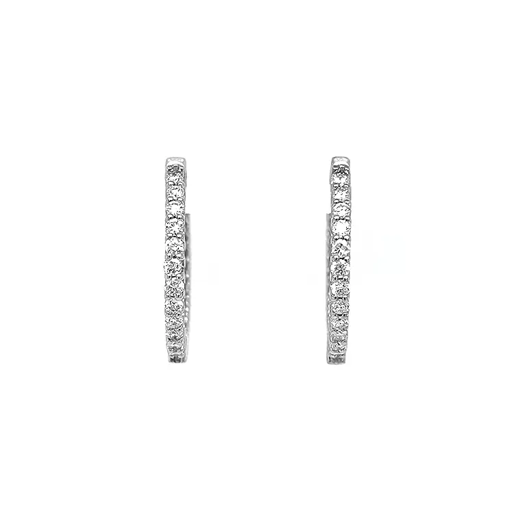 Gold-Ohrringe mit Diamanten