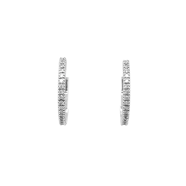 Gold-Ohrringe mit Diamanten
