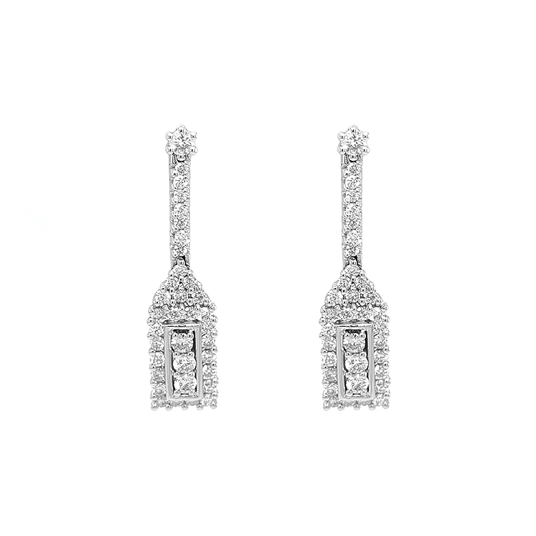 Gold-Ohrringe mit Diamanten