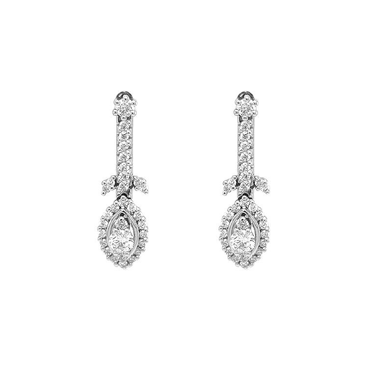 Gold-Ohrringe mit Diamanten