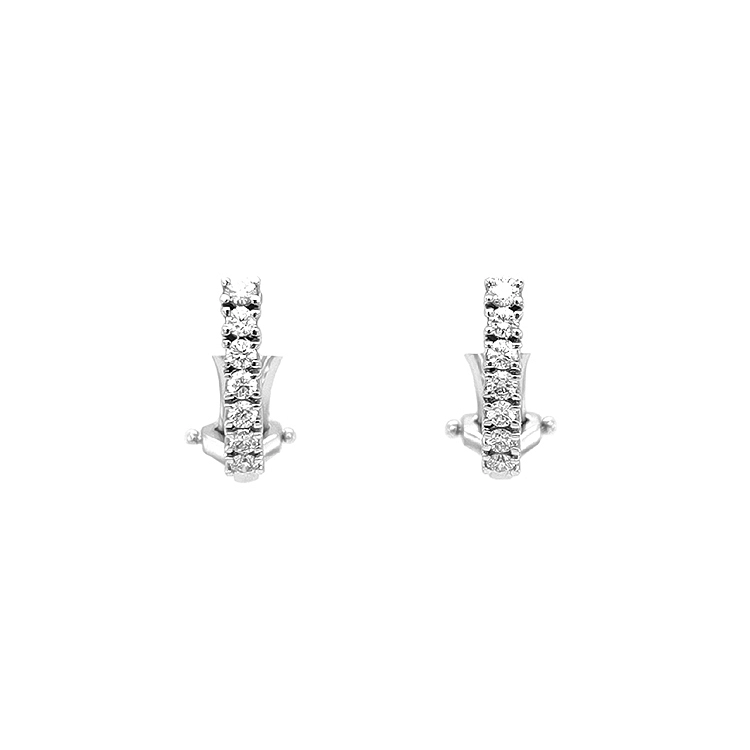 Gold-Ohrringe mit Diamanten