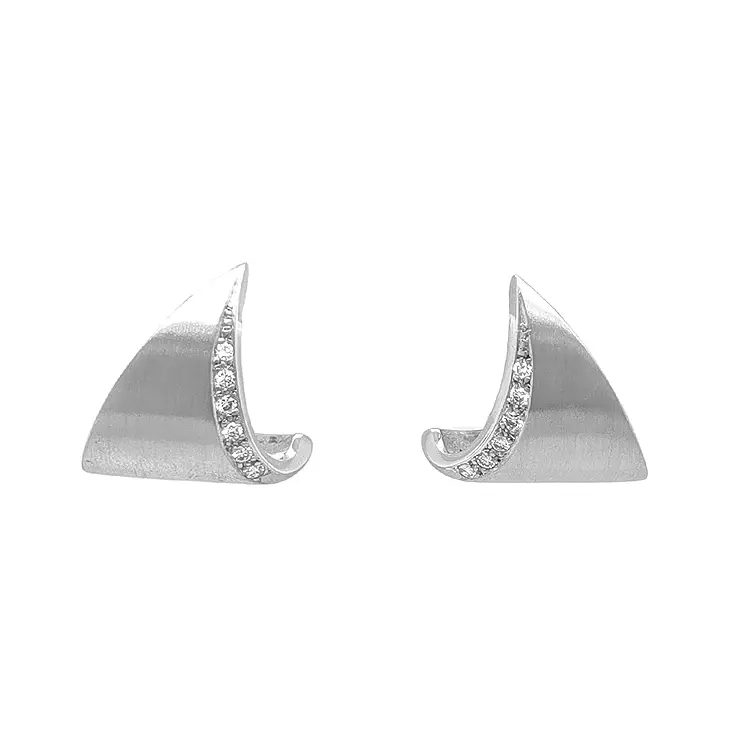 Gold-Ohrringe mit Diamanten