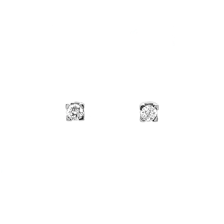 Gold-Ohrringe mit Diamanten