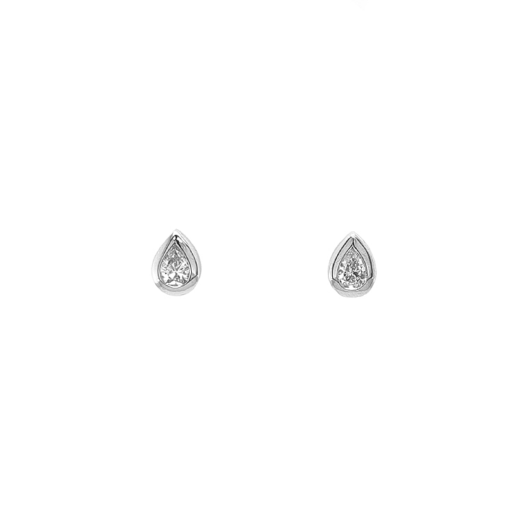 Gold-Ohrringe mit Diamanten
