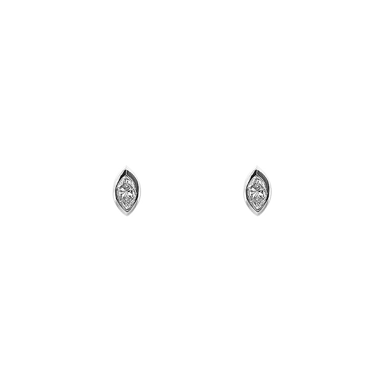 Gold-Ohrringe mit Diamanten