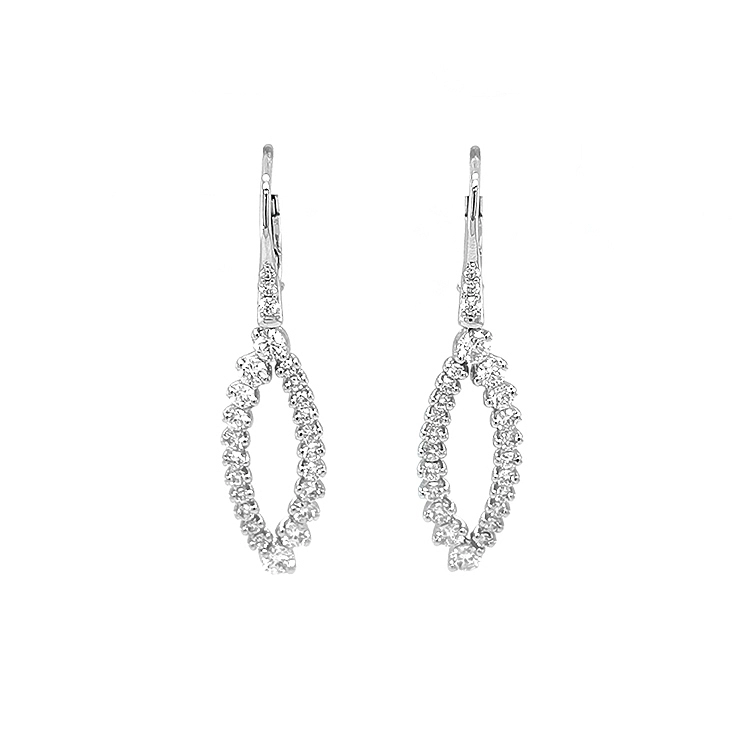 Gold-Ohrringe mit Diamanten