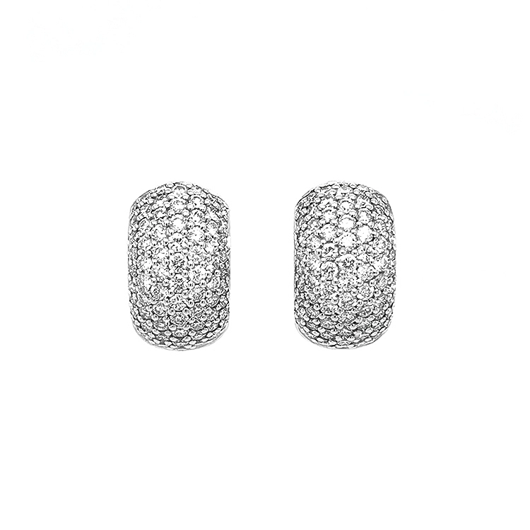 Gold-Ohrringe mit Diamanten