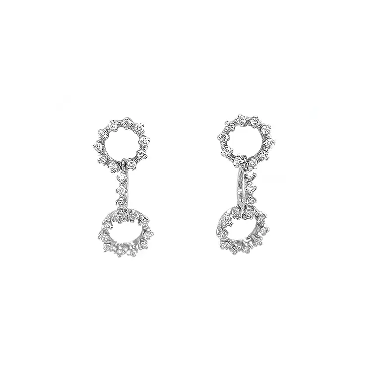 Gold-Ohrringe mit Diamanten