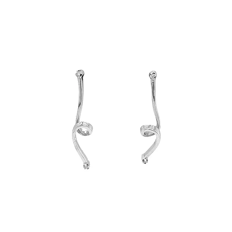 Gold-Ohrringe mit Diamanten