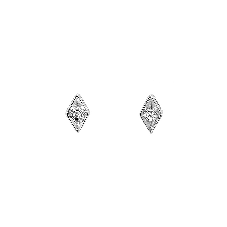Gold-Ohrringe mit Diamanten