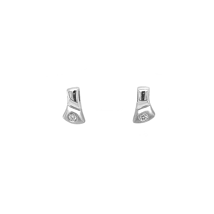 Gold-Ohrringe mit Diamanten