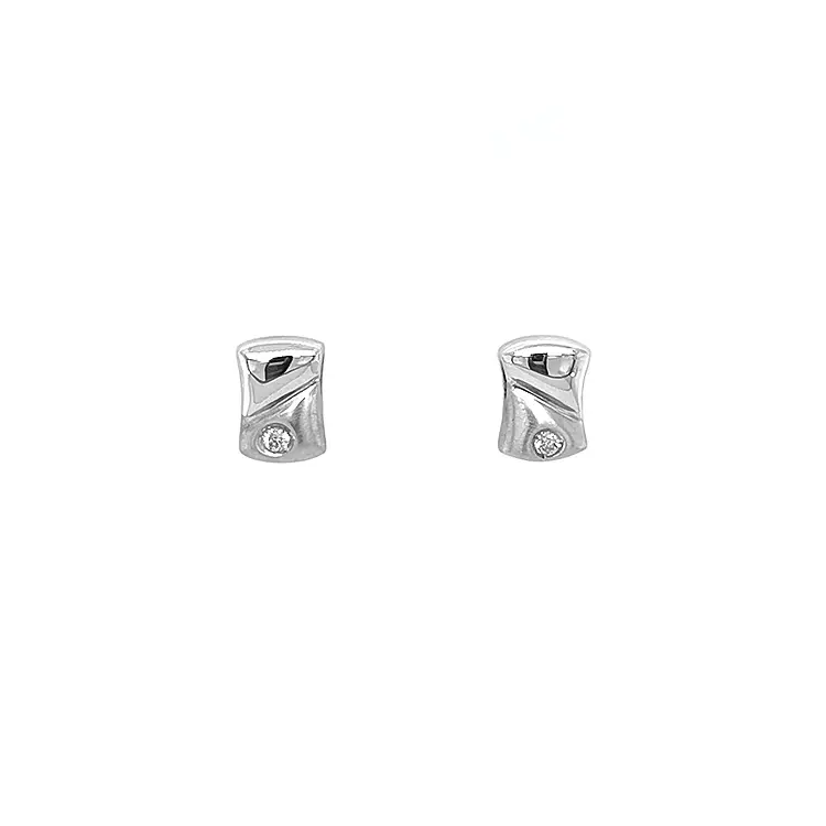 Gold-Ohrringe mit Diamanten