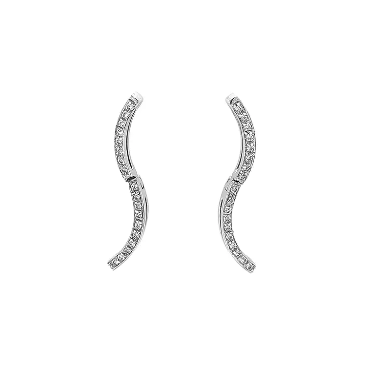 Gold-Ohrringe mit Diamanten