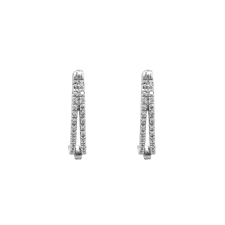 Gold-Ohrringe mit Diamanten