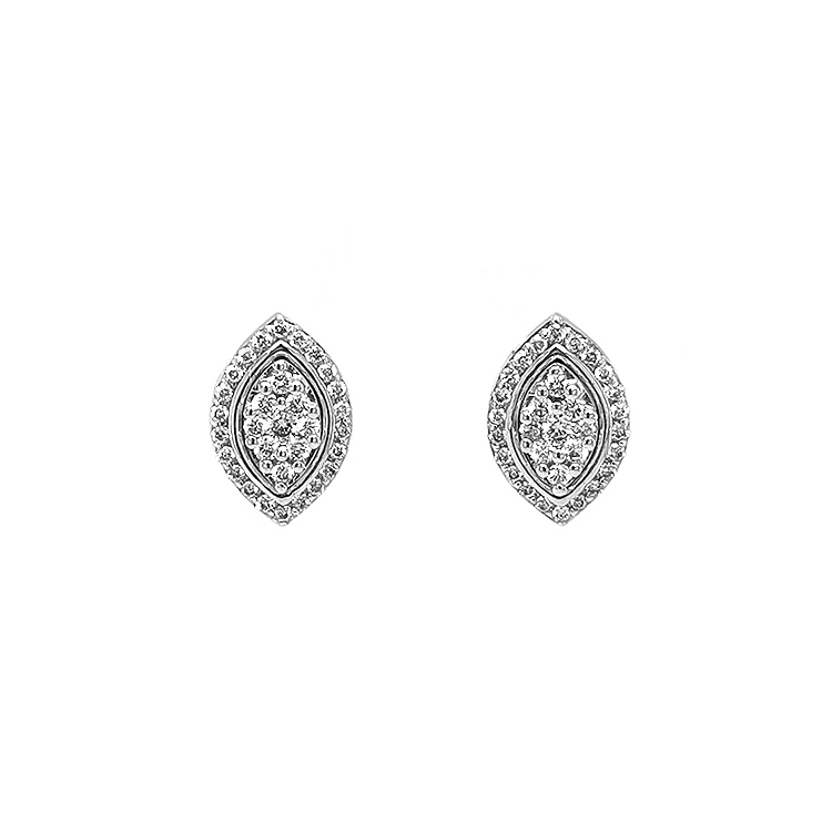Gold-Ohrringe mit Diamanten
