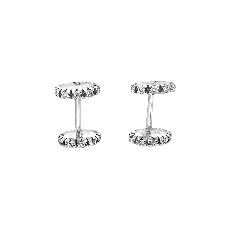 Gold-Ohrringe mit Diamanten