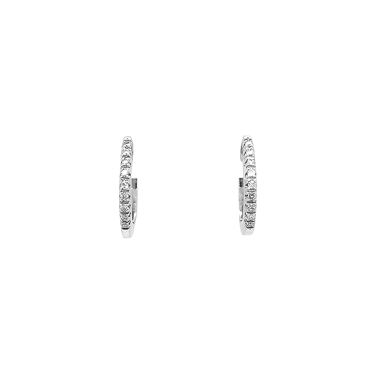 Gold-Ohrringe mit Diamanten