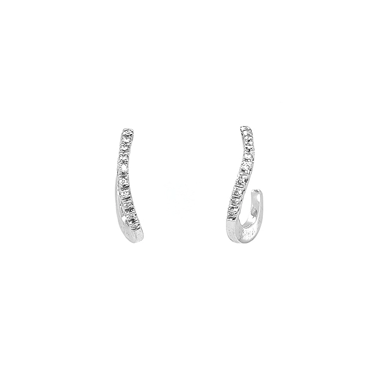 Gold-Ohrringe mit Diamanten