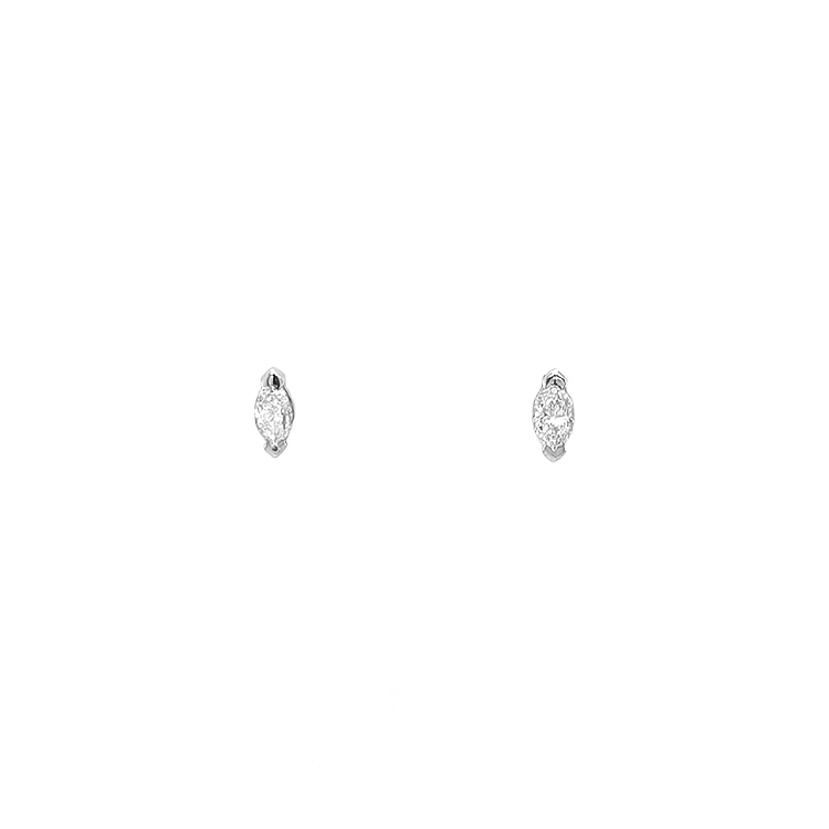 Gold-Ohrringe mit Diamanten