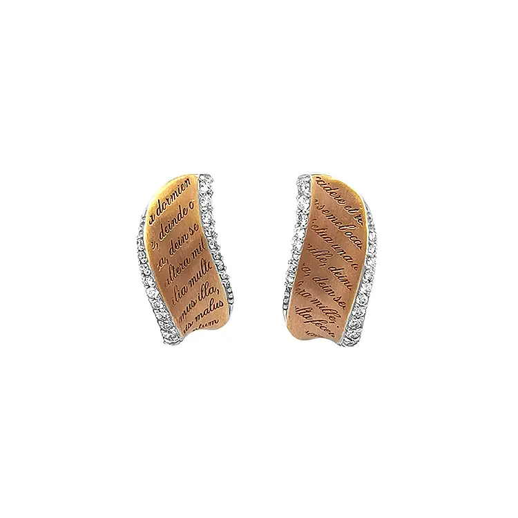 Gold-Ohrringe mit Diamanten