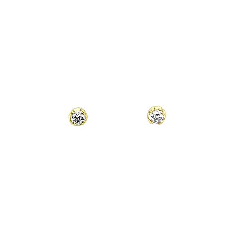 Gold-Ohrringe mit Diamanten