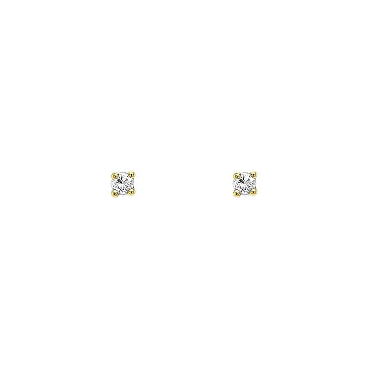 Gold-Ohrringe mit Diamanten