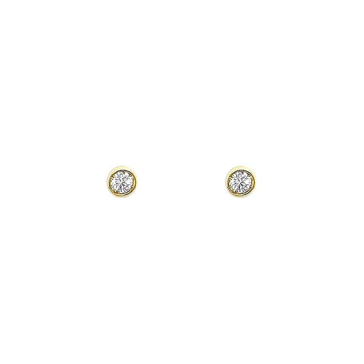 Gold-Ohrringe mit Diamanten