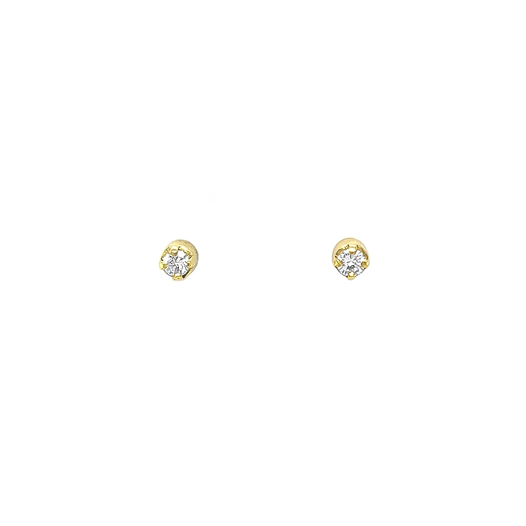 Gold-Ohrringe mit Diamanten