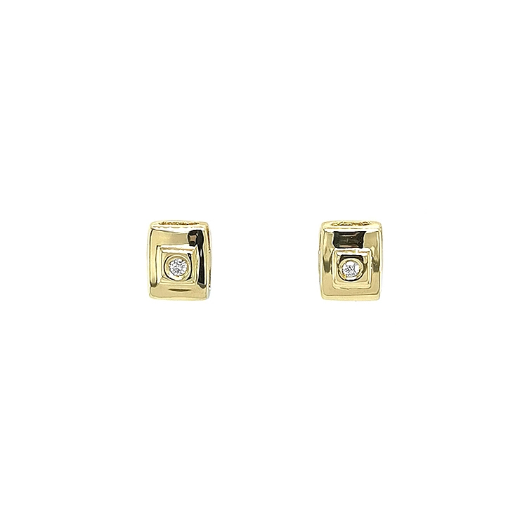 Gold-Ohrringe mit Diamanten