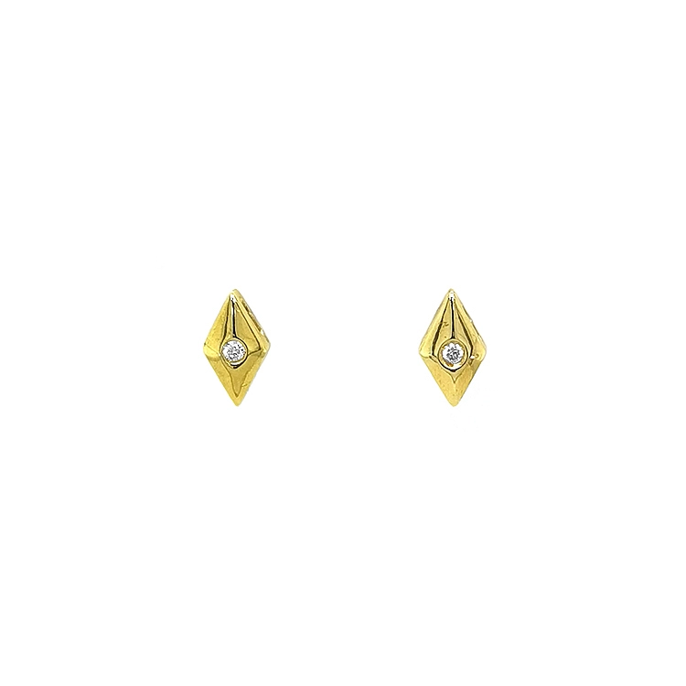 Gold-Ohrringe mit Diamanten