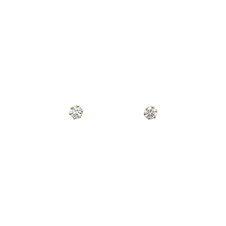 Gold-Ohrringe mit Diamanten