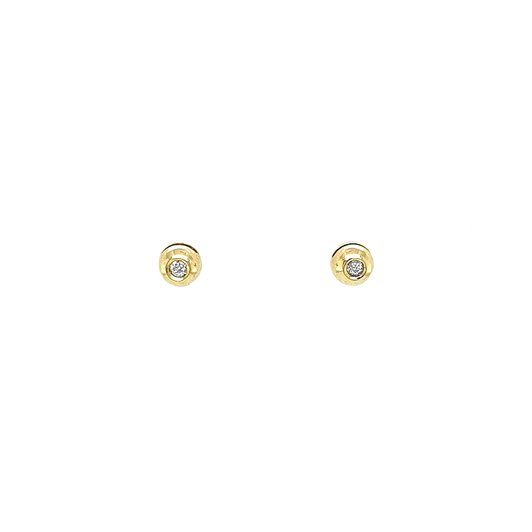 Gold-Ohrringe mit Diamanten
