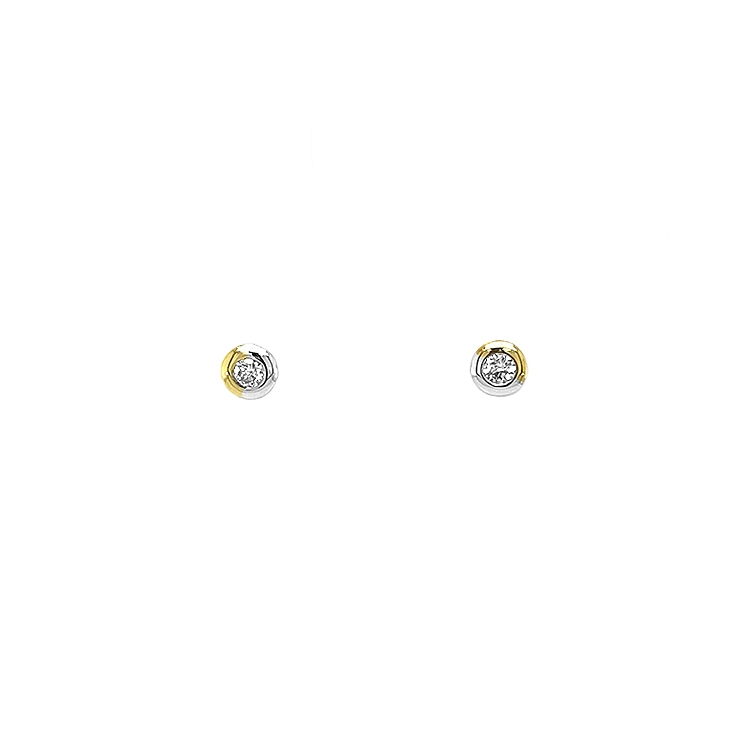 Gold-Ohrringe mit Diamanten