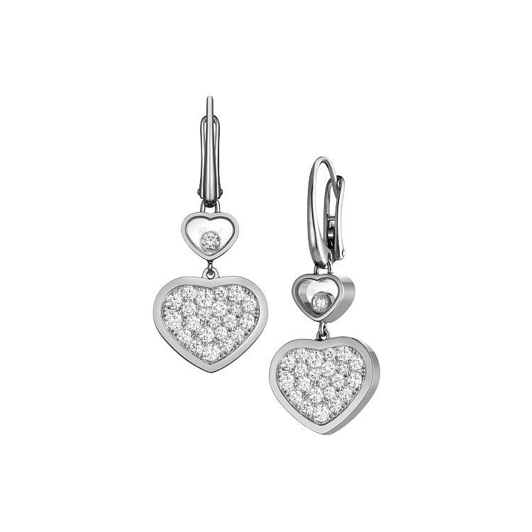 Gold-Ohrringe Chopard Happy Hearts 837482-1009