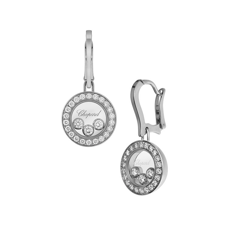 Gold-Ohrringe Chopard Happy Diamonds 83A018-1401