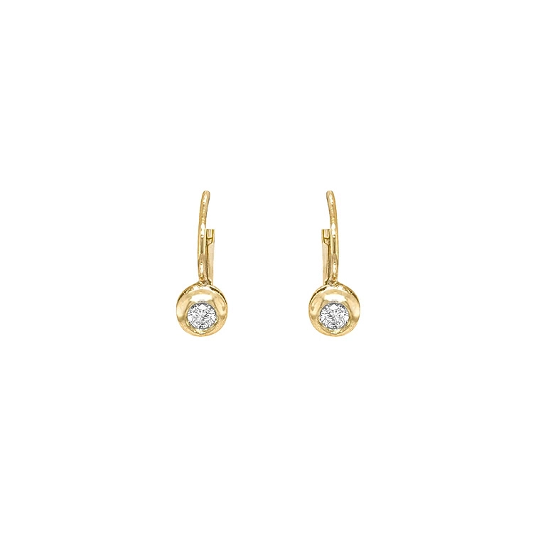 Gold-Ohrringe mit Diamanten