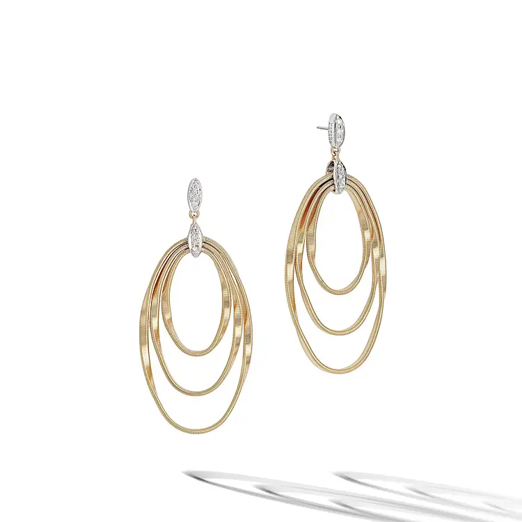 Gold-Ohrringe Marco Bicego Marrakesch Onde OB373 B YW