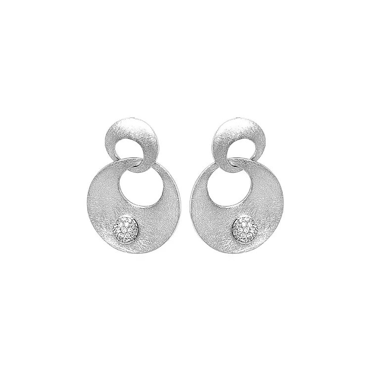 Gold-Ohrringe mit Diamanten