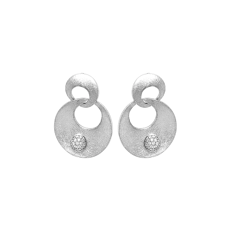 Gold-Ohrringe mit Diamanten